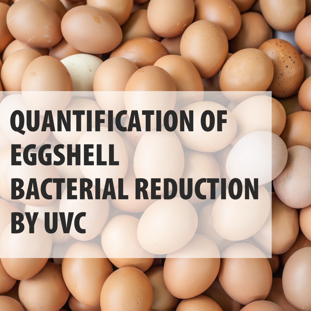 Quantification of eggshell bacterial reduction